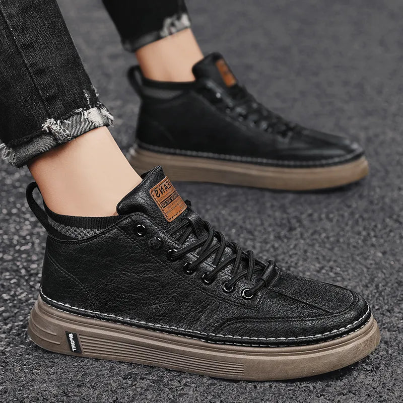Tênis Masculino Supreme Couro - Cano Alto