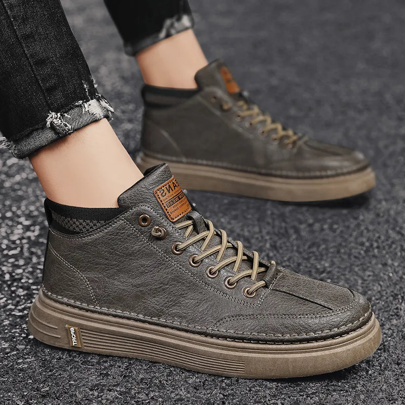 Tênis Masculino Supreme Couro - Cano Alto